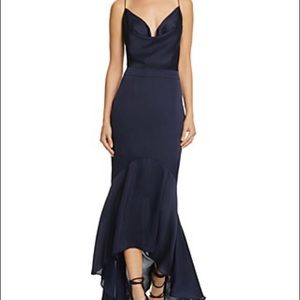 Jarlo cowl neck satin gown